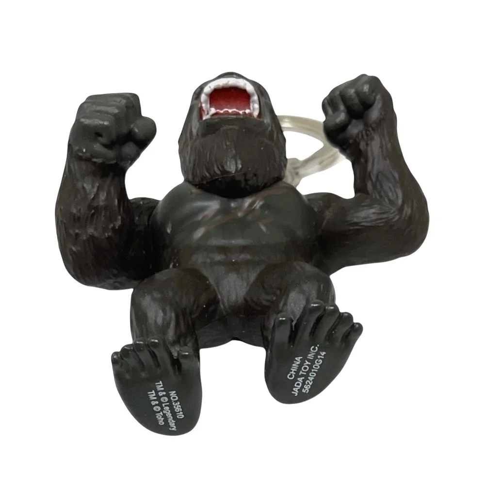 Jada Toys King Kong‎ Keychain Black Gorilla Figure Fierce Pose Collectible